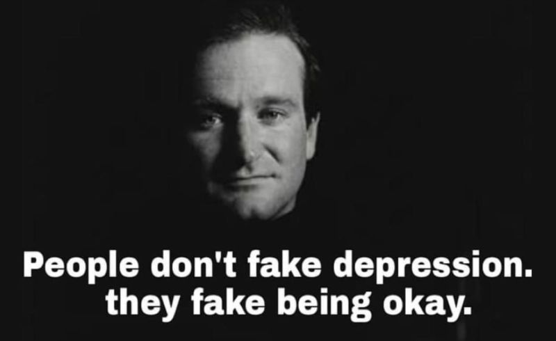 People don’t fake depression